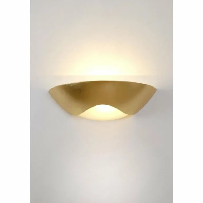 Applique murale Holländer MATTEO CURVE Or, 1 lumière