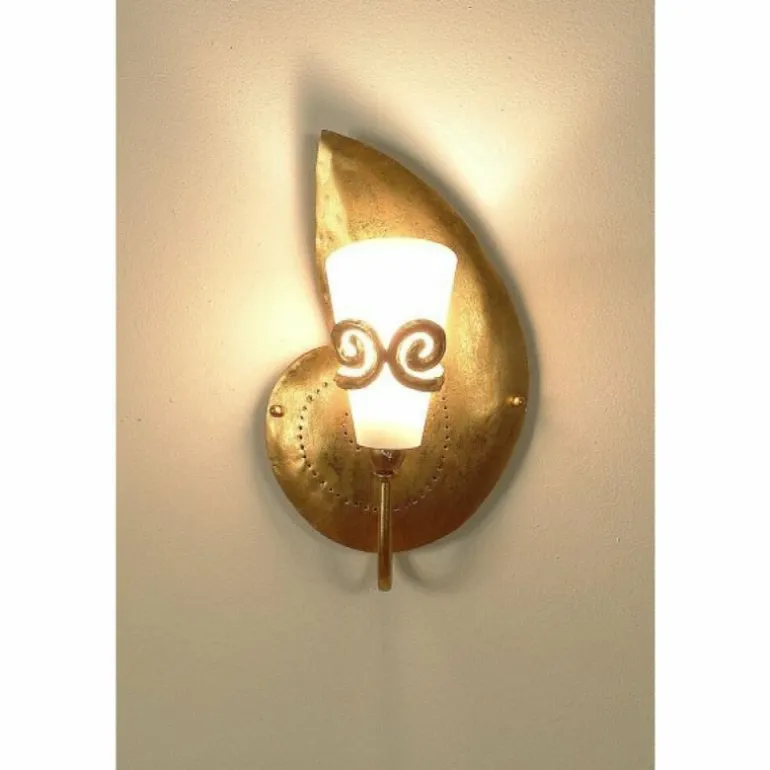 Applique murale Holländer DOPPIONE RECHTS Or, 1 lumière