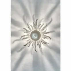 Applique murale Holländer SONNE PICCOLA Argenté, 1 lumière