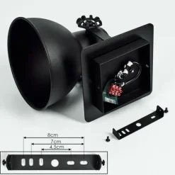 Applique murale Hora Noir, 1 lumière