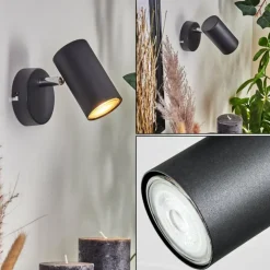 Applique murale Javel Noir, 1 lumière