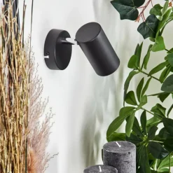 Applique murale Javel Noir, 1 lumière