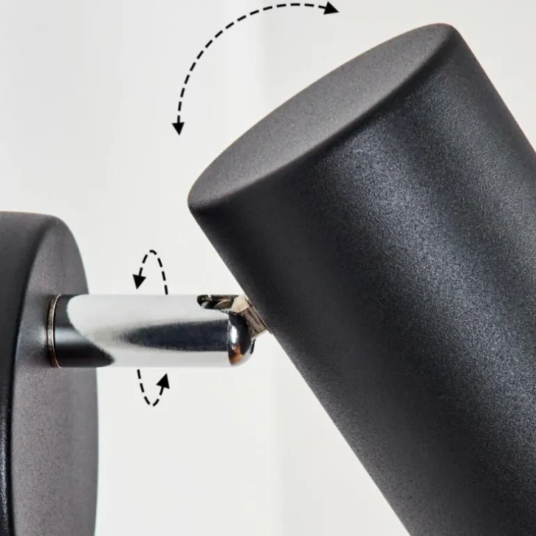 Applique murale Javel Noir, 1 lumière