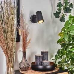 Applique murale Javel Noir, 1 lumière