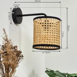 Applique murale Jonas Noir, 1 lumière