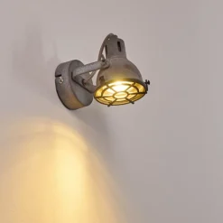 Applique murale Jonsered LED Gris, Noir, Pierre, 1 lumière