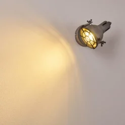 Applique murale Jonsered LED Gris, Noir, Pierre, 1 lumière