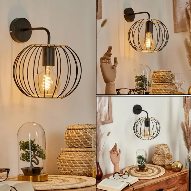 Applique murale Journy Noir, 1 lumière