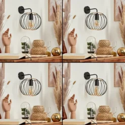 Applique murale Journy Noir, 1 lumière