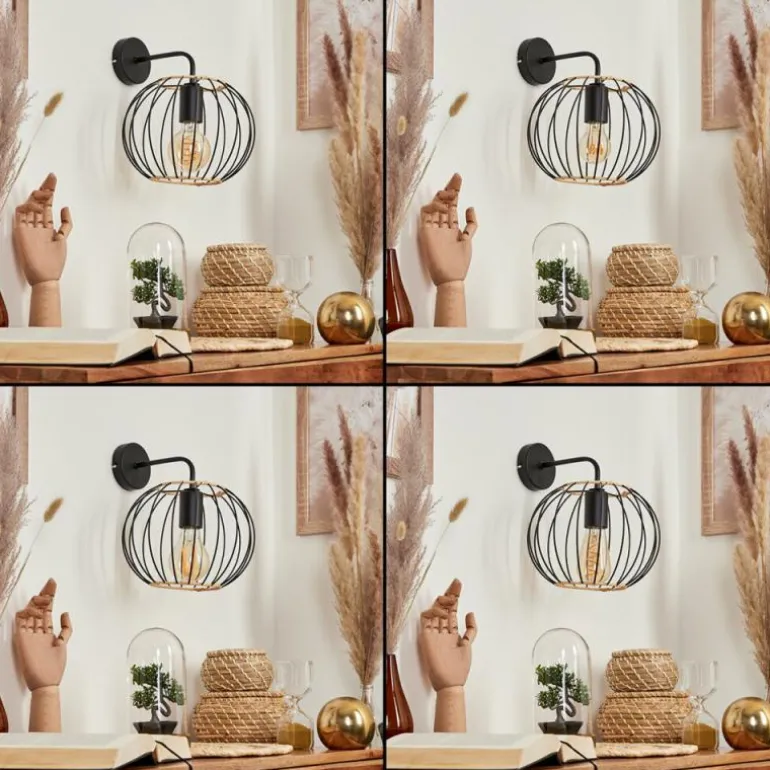 Applique murale Journy Noir, 1 lumière