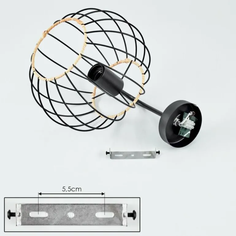 Applique murale Journy Noir, 1 lumière