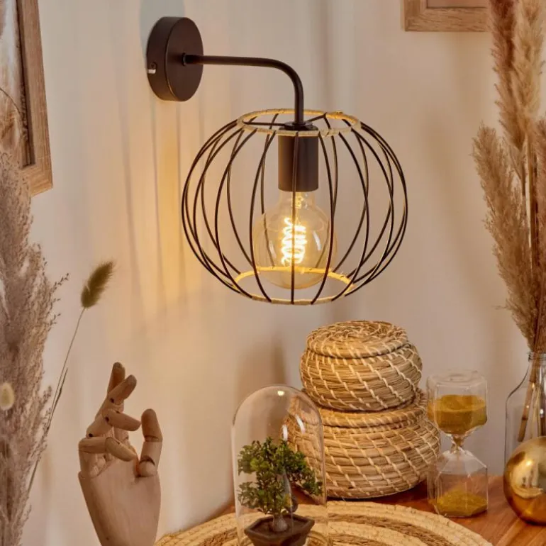 Applique murale Journy Noir, 1 lumière