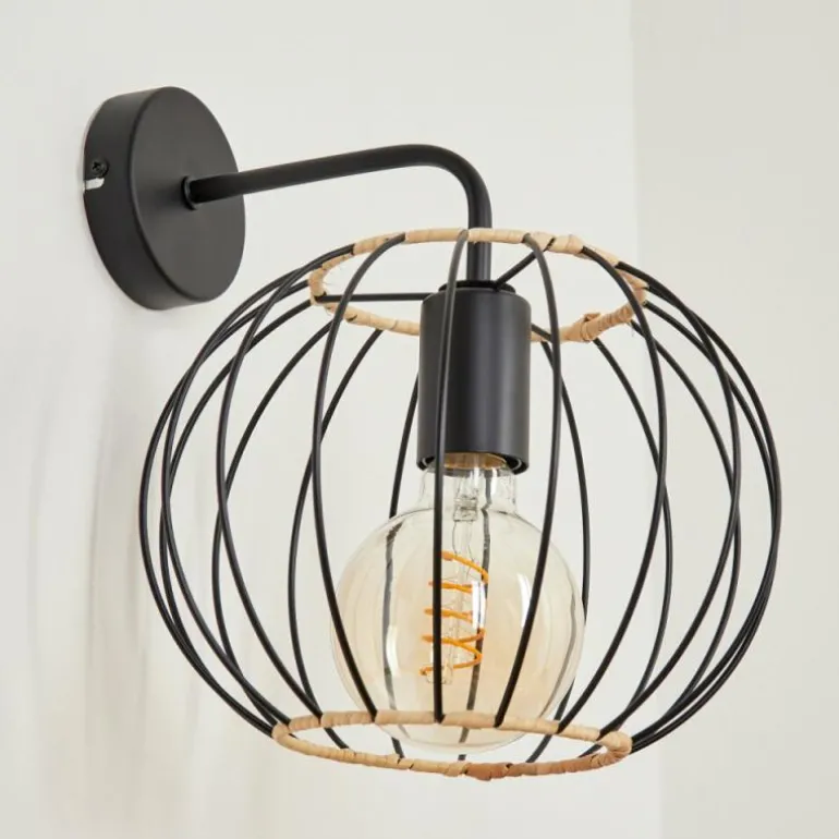 Applique murale Journy Noir, 1 lumière