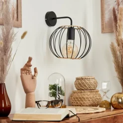 Applique murale Journy Noir, 1 lumière