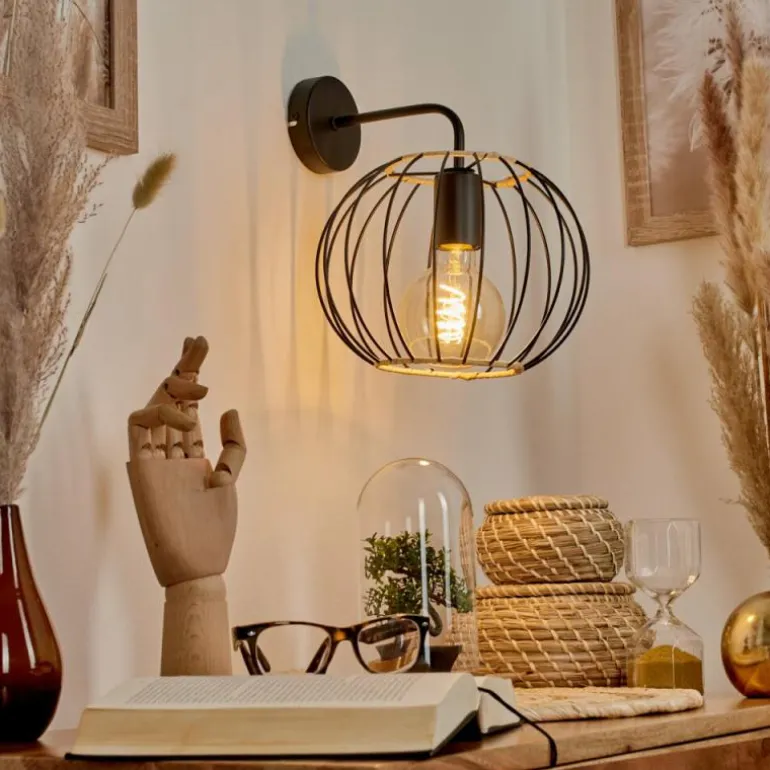 Applique murale Journy Noir, 1 lumière