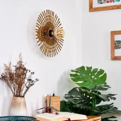 Applique murale Julie Or, Noir, 1 lumière