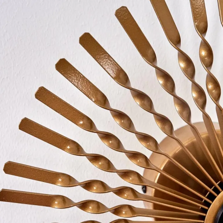 Applique murale Julie Or, Noir, 1 lumière