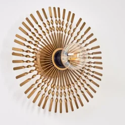 Applique murale Julie Or, Noir, 1 lumière