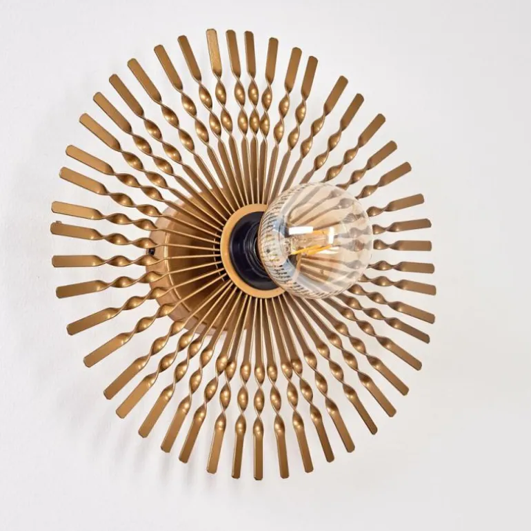 Applique murale Julie Or, Noir, 1 lumière