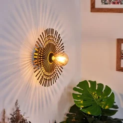 Applique murale Julie Or, Noir, 1 lumière