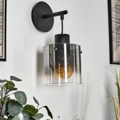 Applique murale Kalsborg Noir, 1 lumière