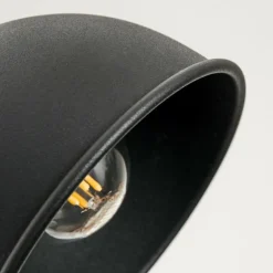 Applique murale Kansela Noir, 1 lumière