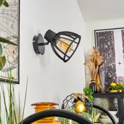 Applique murale Kaurila Noir, 1 lumière