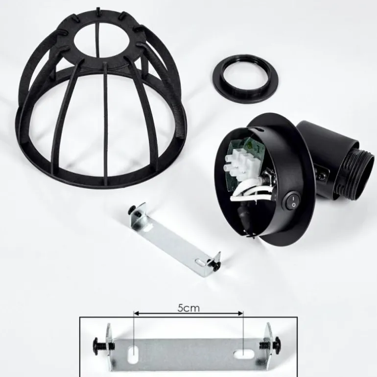 Applique murale Kaurila Noir, 1 lumière