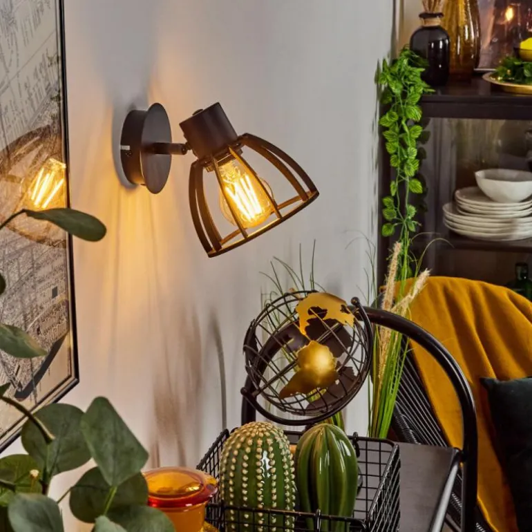 Applique murale Kaurila Noir, 1 lumière