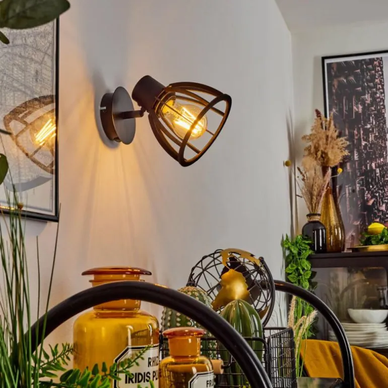 Applique murale Kaurila Noir, 1 lumière