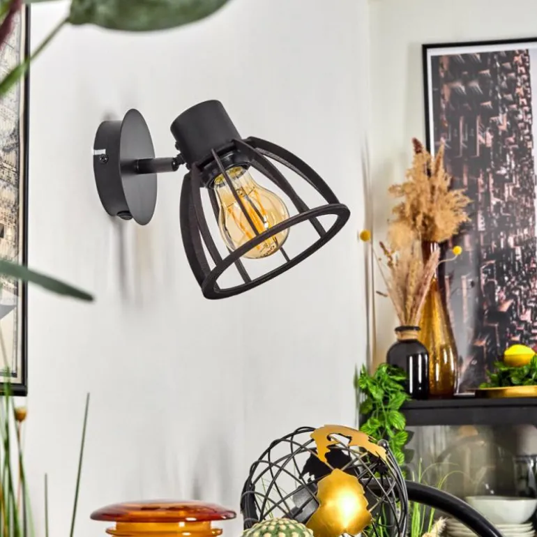 Applique murale Kaurila Noir, 1 lumière