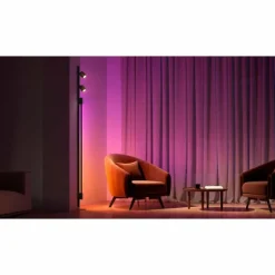 Applique murale Kit de base Philips Hue Perifo LED Noir, 3 lumières, Changeur de couleurs