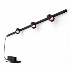 Applique murale Kit de base Philips Hue Perifo LED Noir, 3 lumières, Changeur de couleurs