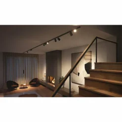 Applique murale Kit de base Philips Hue Perifo LED Noir, 3 lumières, Changeur de couleurs