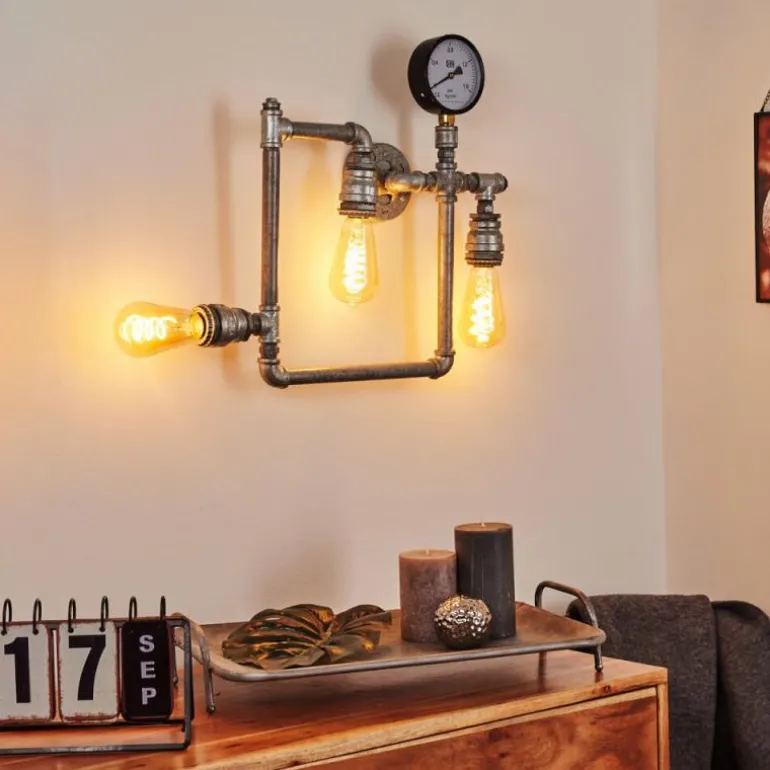 Applique murale Kolyma Gris, 3 lumières