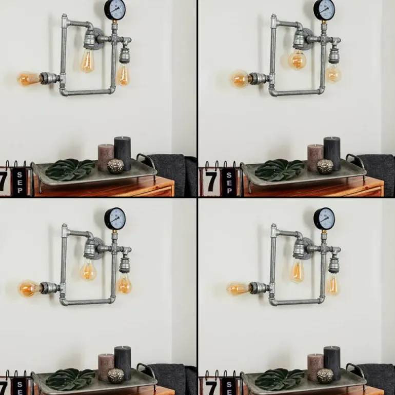 Applique murale Kolyma Gris, 3 lumières