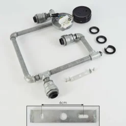 Applique murale Kolyma Gris, 3 lumières