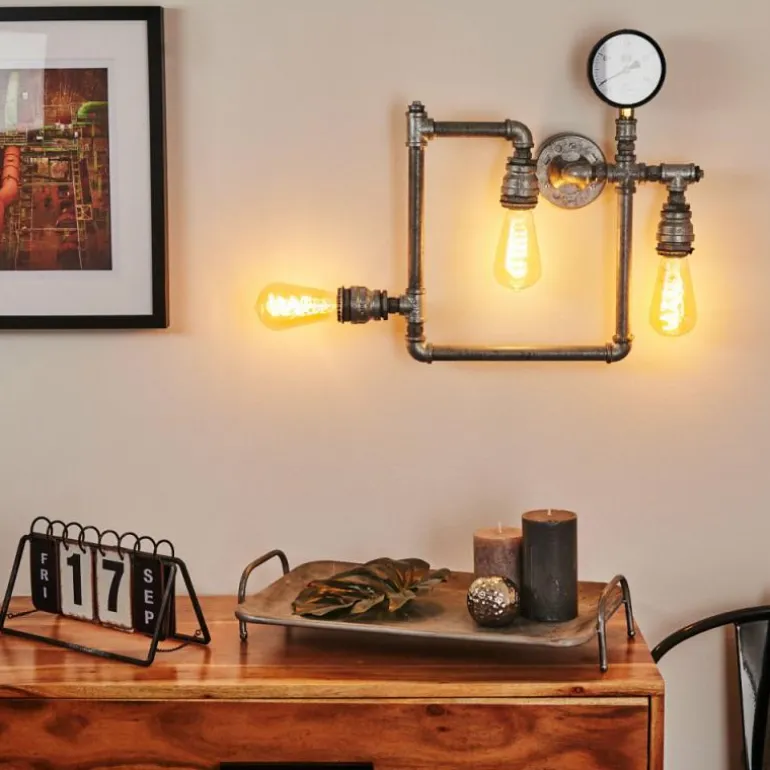 Applique murale Kolyma Gris, 3 lumières