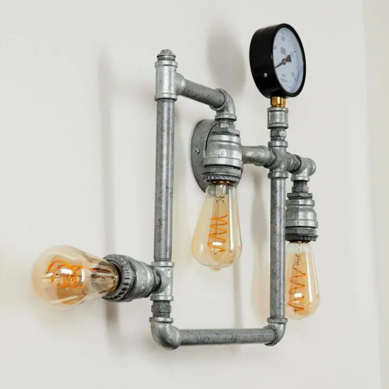 Applique murale Kolyma Gris, 3 lumières