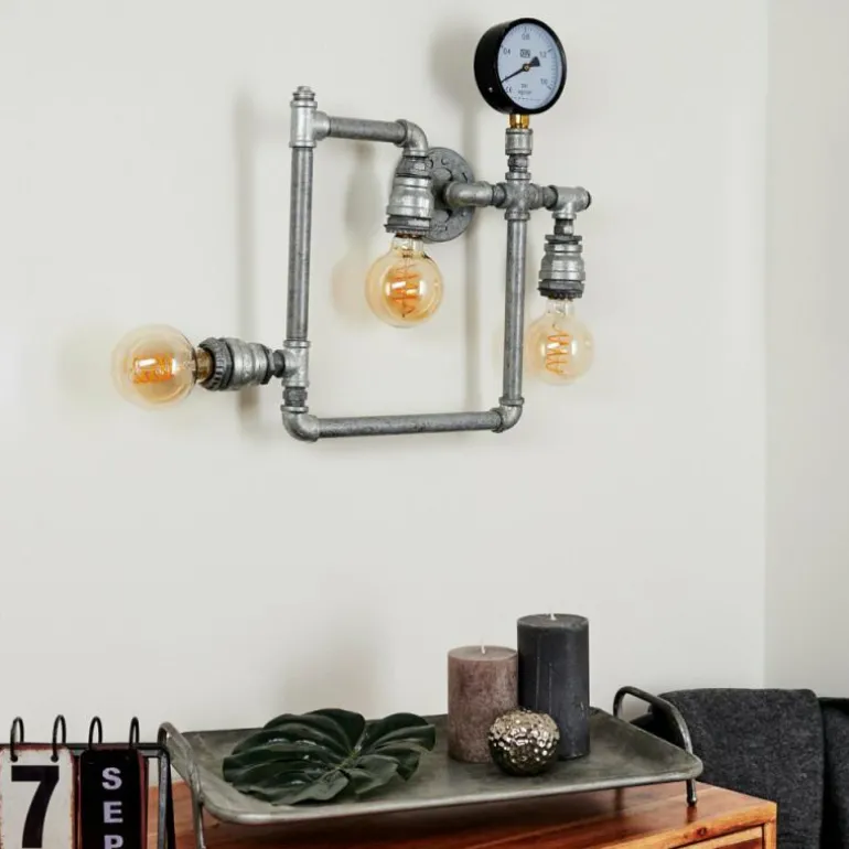 Applique murale Kolyma Gris, 3 lumières