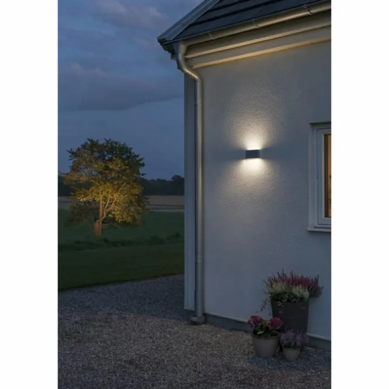 Applique murale Konstsmide Chieri LED Anthracite, 2 lumières