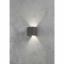 Applique murale Konstsmide Cremona LED Anthracite, 2 lumières