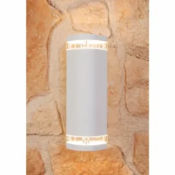 Applique murale Konstsmide Blanc, 2 lumières