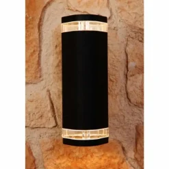 Applique murale Konstsmide Noir, 2 lumières