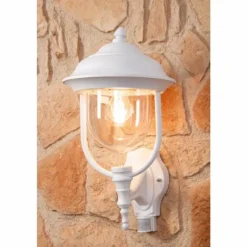 Applique murale Konstsmide PARMA Transparent, 1 lumière, Détecteur de mouvement