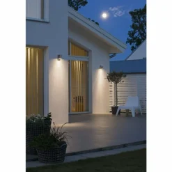 Applique murale Konstsmide Modena Acier inoxydable, 1 lumière, Détecteur de mouvement