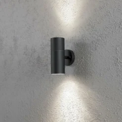 Applique murale Konstsmide Modena Noir, 2 lumières