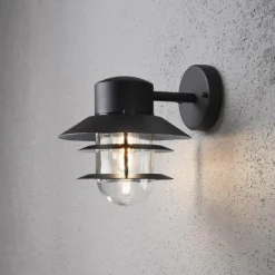 Applique murale Konstsmide Modena Noir, 1 lumière