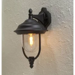 Applique murale Konstsmide Parma Noir, 1 lumière