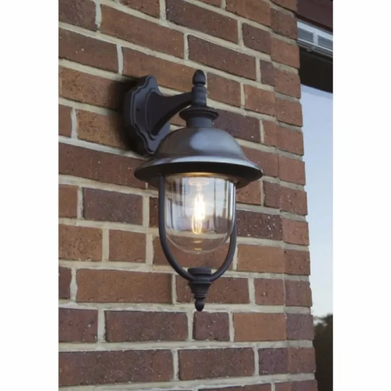 Applique murale Konstsmide Parma Aluminium, Noir, 1 lumière